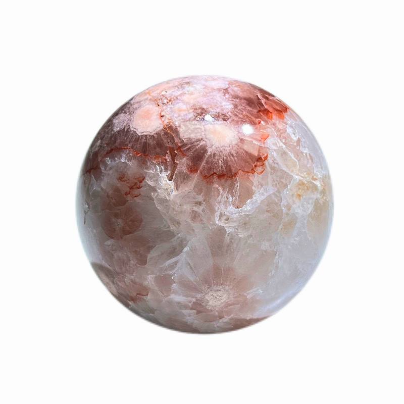 Natural Druzy Pink Amethyst Sphere Ball Quartz Crystal Reiki Stone