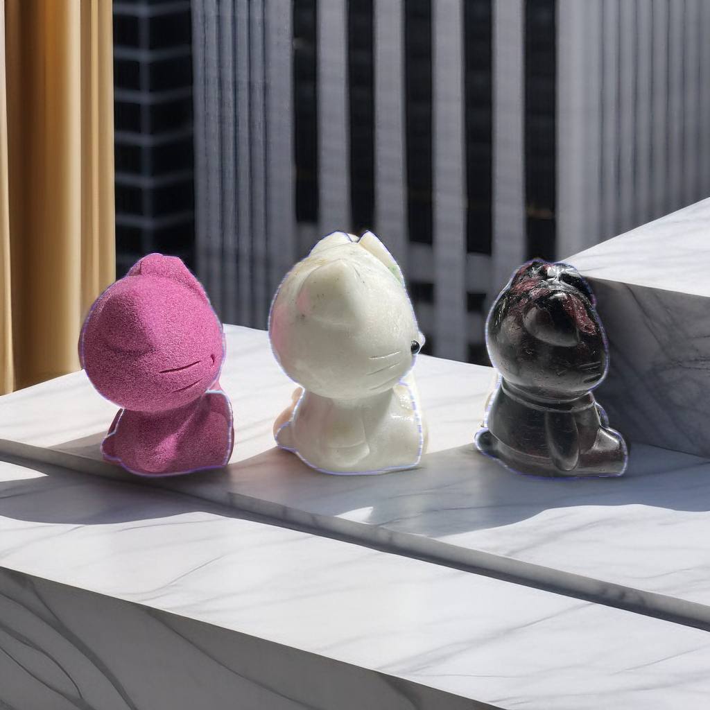 The three HelloKitty sisters,UV reactive,HelloKitty,sisterly