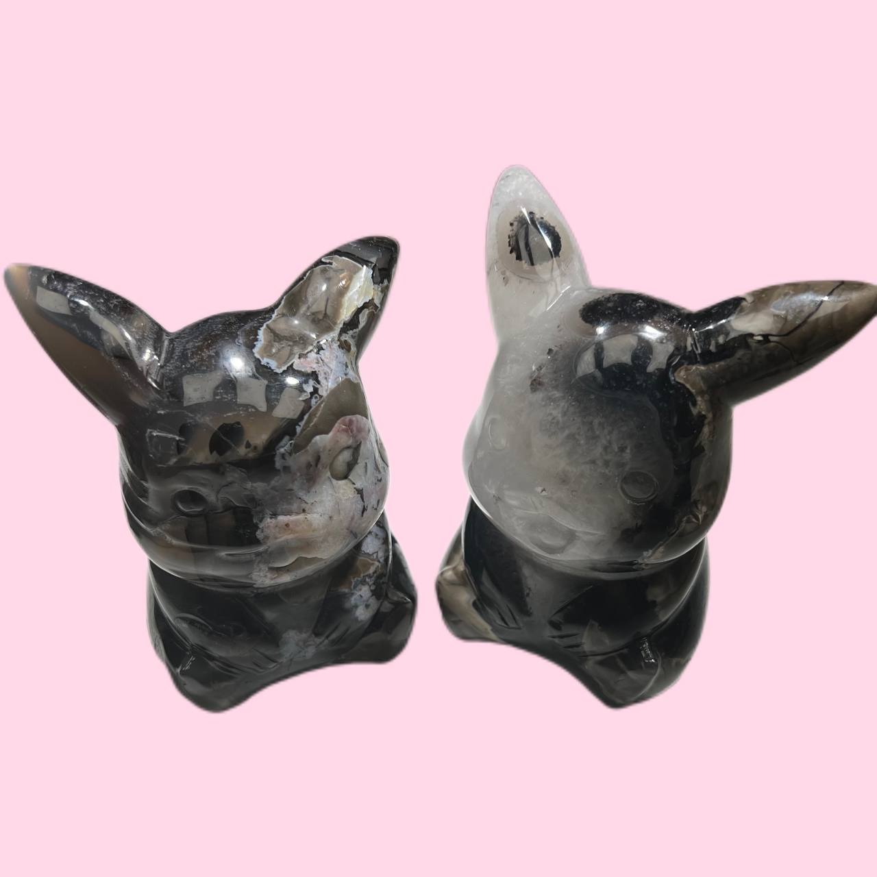 Volcanic agate pikachu, UV reactive