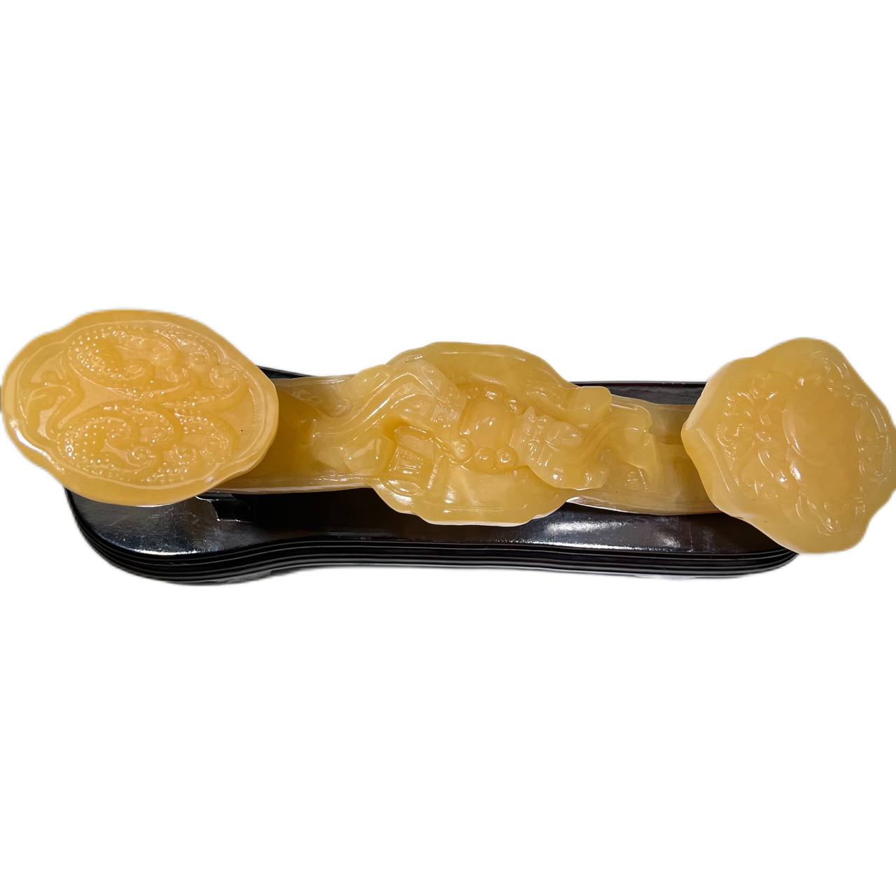 Yellow Jade,White Jade Carved Jade Ruyi,Double-layer Ruyi Jade