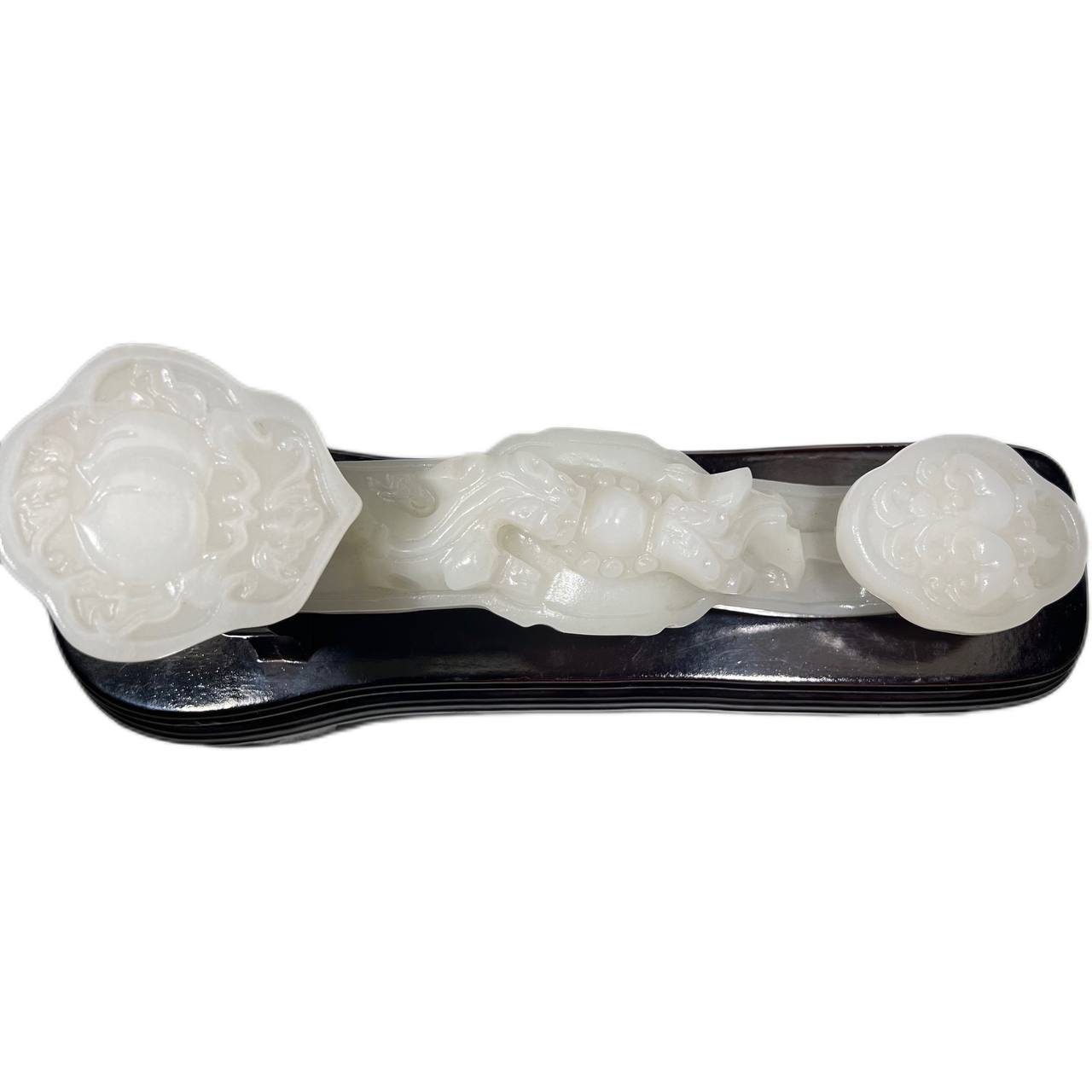 Yellow Jade,White Jade Carved Jade Ruyi,Double-layer Ruyi Jade