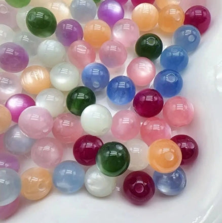 Bracelet Discolouring Beads DIY Resin 8mm 10mm