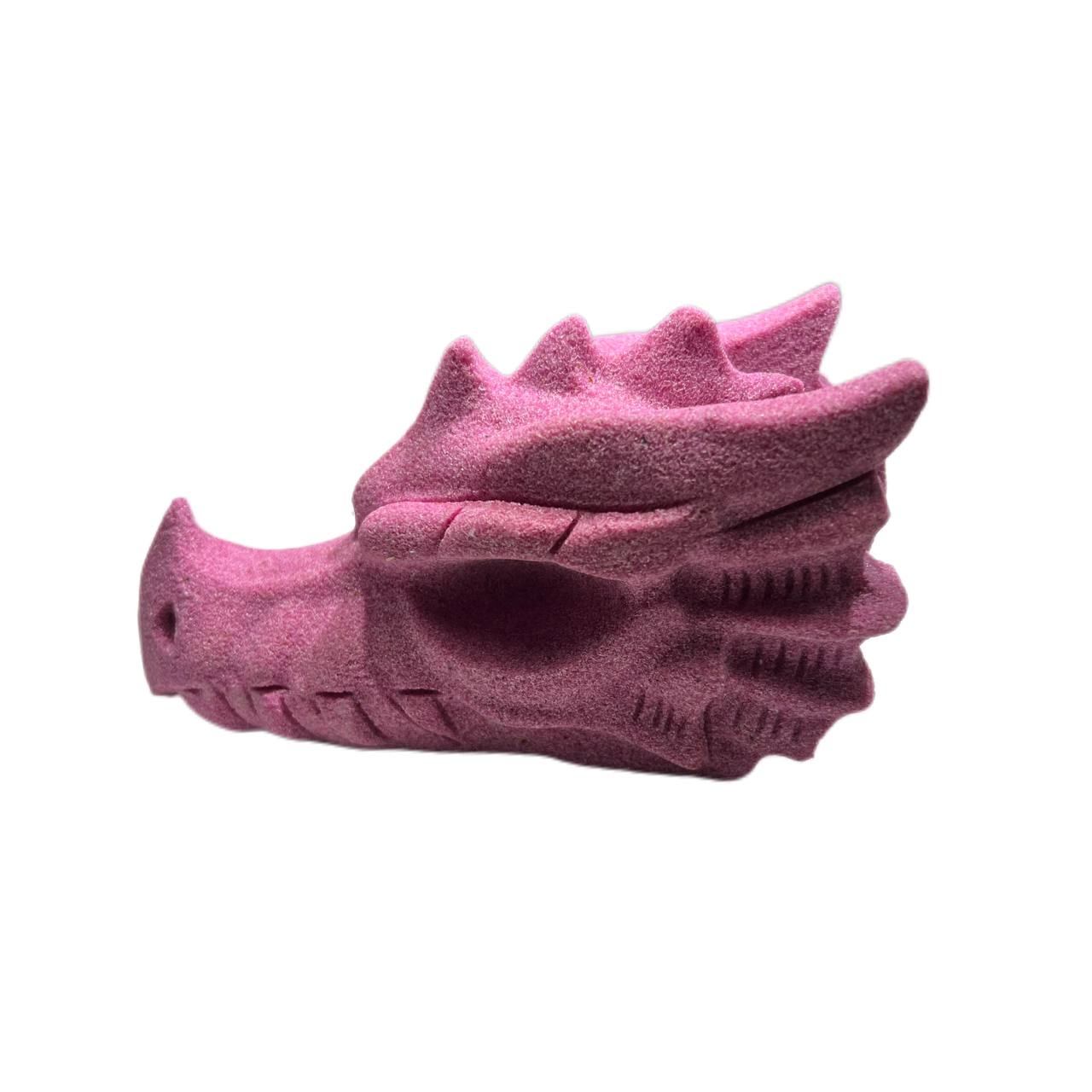 Ruby dragon head, UV reactive